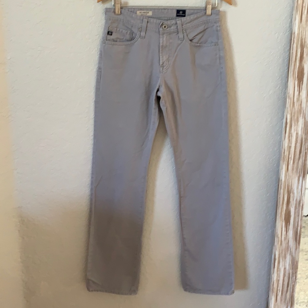 AG Adriano Goldschmied Men's Sz 29 x 32 The Protege Straight Leg Gray Jeans